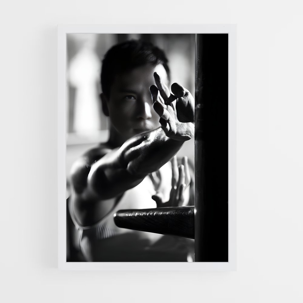 Poster Donnie Yen scène d'action au couteau – affiche Kung Fu (vue 3)